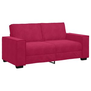 vidaXL 2-personers sofa 180x78x84 cm fl&oslash;jl vinr&oslash;d