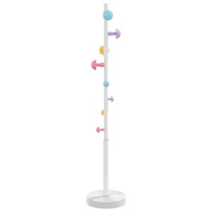 vidaXL stumtjener 172 cm pulverlakeret jern hvid