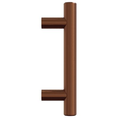 vidaXL skabshåndtag 10 stk. 64 mm rustfrit stål bronzefarvet