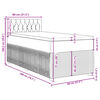 vidaXL kontinentalseng med madras 80x200 cm fl&oslash;jl m&oslash;rkegr&aring;