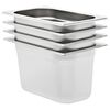 vidaXL gastronorm beholder 4 stk. GN 1/4 150 mm rustfrit st&aring;l