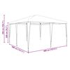vidaXL Party Tent Antracit 400 x 400 x 266 cm Polyethylen og st&aring;l