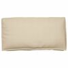 vidaXL Palle Pudes&aelig;t med pude 3 pcs Beige 120 x 60 x 12 cm Oxford stof