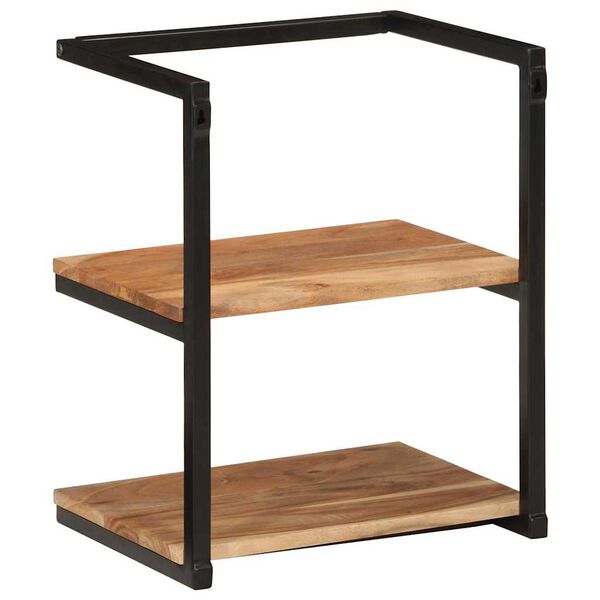 vidaXL v&aelig;ghylde 40x30x50 cm massivt akacietr&aelig; og jern