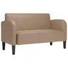 vidaXL elskovssofa 110 cm kunstl&aelig;der cappuccino