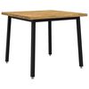 vidaXL Dining table med live edge 90 x 90 x 75 cm Massivt Akacietr&aelig;