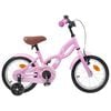 vidaXL B&oslash;rnecykel 16 tommer til 4-6 &aring;r gamle Lys pink