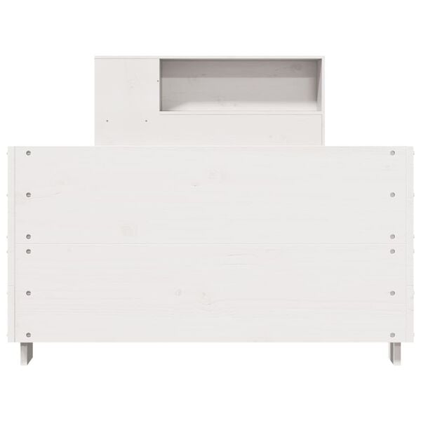 vidaXL sengeramme uden madras 90x190 cm massivt fyrretr&aelig; hvid