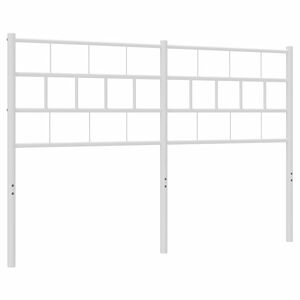 vidaXL udskiftningsgavl 135 cm metal hvid