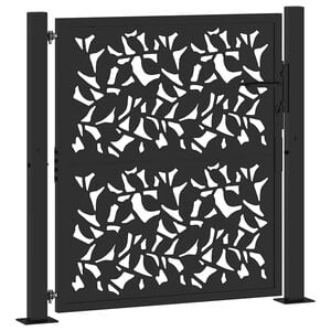 vidaXL havel&aring;ge sort 100x100 cm st&aring;lbladdesign