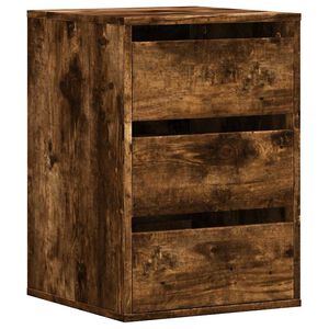 vidaXL kommode til hj&oslash;rne 40x41x58 cm konstrueret tr&aelig; r&oslash;get egetr&aelig;
