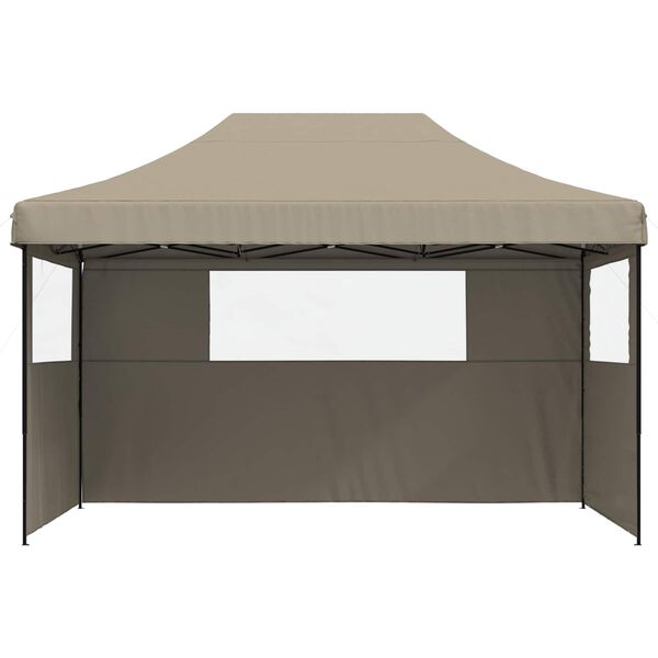 vidaXL Party Tent Gr&aring;brun 292 x 440 x 315 cm Oxford stof