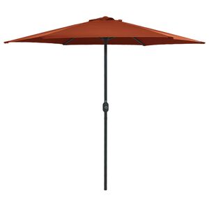 vidaXL parasol med aluminiumsstang 270x246 cm terrakotta