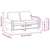 vidaXL 2-personers sofa 120 cm kunstl&aelig;der vinr&oslash;d