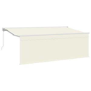vidaXL Udtr&aelig;kkelig markise Creme 350 x 200 cm Polyester og Aluminium