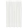 vidaXL Lace Gardin med gardiner Blomstret Hvid 240 x 150 cm Polyester