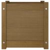 vidaXL plantekasse 40x40x40 cm massivt fyrretræ gyldenbrun