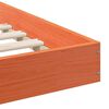 vidaXL Sengestel Voks brun 100 x 200 cm Massiv fyrretr&aelig;