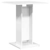 vidaXL bistrobord 60x60x75 cm konstrueret tr&aelig; hvid h&oslash;jglans