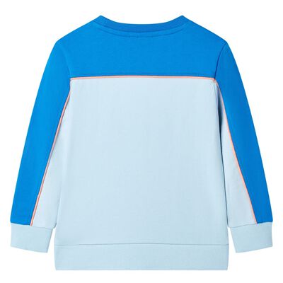 Sweatshirt til børn str. 92 blå og lyseblå