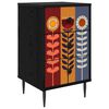 vidaXL Natskab ESSEN Sort eg 36 x 33 x 61 cm Konstrueret tr&aelig;