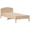 vidaXL sengeramme uden madras 100x200 cm massivt fyrretr&aelig;