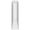 vidaXL buede gabionkurve 9 stk. 400x50x200/220 cm galvaniseret jern
