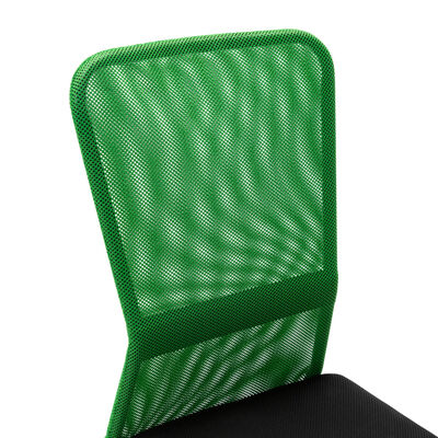 vidaXL kontorstol 44x52x100 cm meshstof sort og grøn