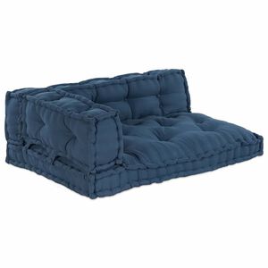 vidaXL Palle Sofa Pude 3 stk. Stof Indigo 120 x 80 x 38 cm
