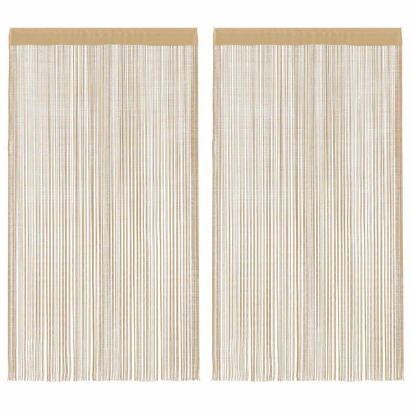 vidaXL trådgardiner 2 stk. 100 x 250 cm beige