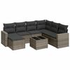 vidaXL sofas&aelig;t til haven 8 dele med hynder polyrattan gr&aring;