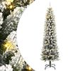 vidaXL kunstigt juletr&aelig; med 300 LED'er og sne 180 cm