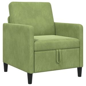 vidaXL Sofa med opbevaring Lys gr&oslash;n 72 x 78 x 87 cm Polyester