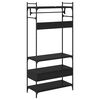 vidaXL Garderobeskab Sort eg 89 x 39 x 184.5 cm Konstrueret tr&aelig;