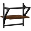 vidaXL v&aelig;ghylder med st&aelig;nger 2 stk. 30x25x30 cm brun egetr&aelig;sfarve