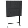 vidaXL foldbart bistrobord 55x54x71 cm polyrattan sort