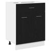 vidaXL H&aelig;ngeskab Sort eg 60 x 46 x 81,5 cm Konstrueret tr&aelig;