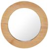 vidaXL v&aelig;gspejl 40 cm teak rund