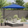 vidaXL Parasol Azurblå 294 x 294 x 248 cm Polyester og Aluminium