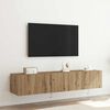 vidaXL TV v&aelig;gskab 2 pcs Artisan Egetr&aelig; 80 x 35 x 31 cm Konstrueret tr&aelig;