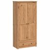 vidaXL Garderobeskab PANAMA Honning 88,5 x 50 x 185 cm