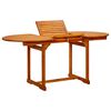 vidaXL havebord (120-170)x80x75 cm massivt akacietr&aelig;