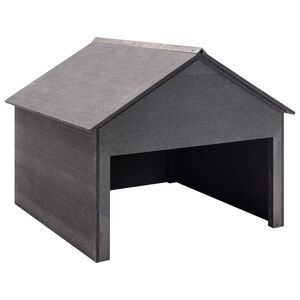 vidaXL pl&aelig;neklipperskur 80x80x70 cm WPC gr&aring;