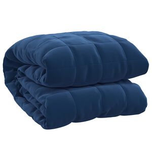 vidaXL tyngdet&aelig;ppe 150x200 cm 11 kg stof bl&aring;