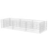 vidaXL gabion-h&oslash;jbed 270x90x50 cm st&aring;l