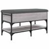 vidaXL skob&aelig;nk 82x42x45 cm konstrueret tr&aelig; gr&aring; sonoma-eg