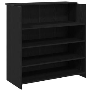 vidaXL receptionsdisk sort egetr&aelig; 100x50x103,5 cm konstrueret tr&aelig;