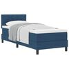 vidaXL Box spring seng med hovedg&aelig;rde Bl&aring; 80 x 200 cm Stof