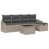 vidaXL Sofa S&aelig;t 6 stk. polyrattan