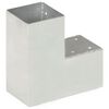 vidaXL stolpebeslag L-form 91x91 mm galvaniseret metal